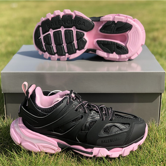 Track Sneakers "Black/Pink"  - DesignerGu