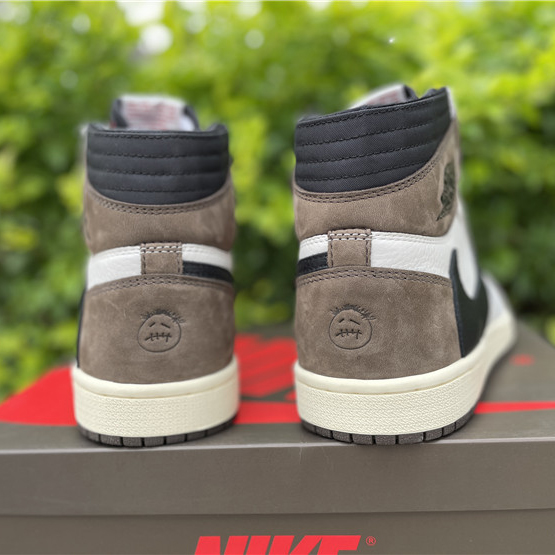 Jordan Travis Scott Air 1 Mocha CD4487-100 - DesignerGu