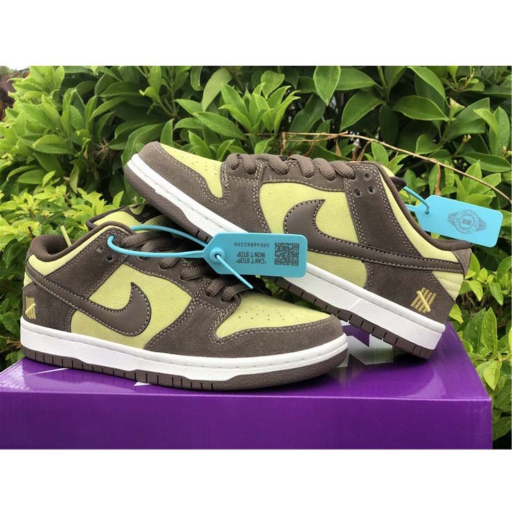 Nike  SB Dunk Low Pro Dark Brown Light Yellow Shoes - DesignerGu