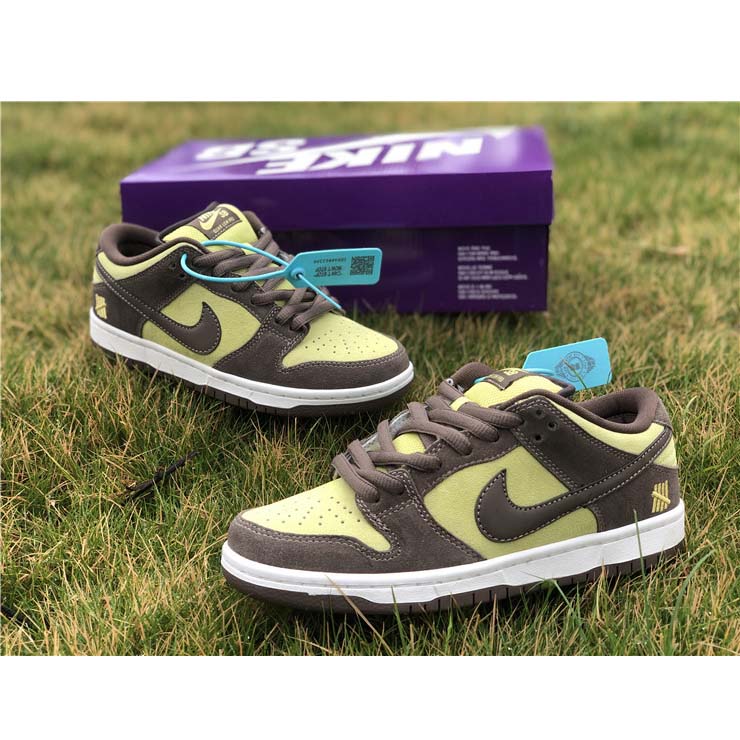 Nike  SB Dunk Low Pro Dark Brown Light Yellow Shoes - DesignerGu