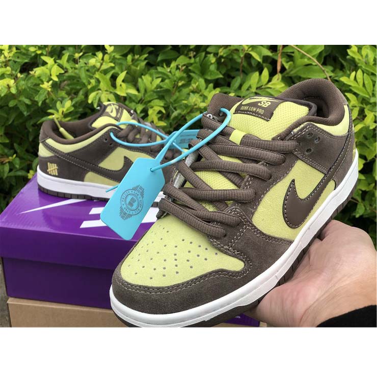 Nike  SB Dunk Low Pro Dark Brown Light Yellow Shoes - DesignerGu