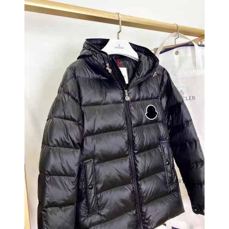 Moncler Logo Print Down Jacket  - DesignerGu