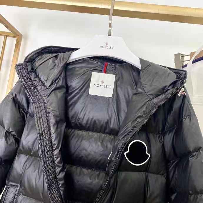 Moncler Logo Print Down Jacket  - DesignerGu