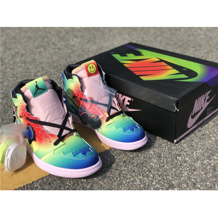 Jordan J Balvin Air 1 High OG Sneaker - DesignerGu