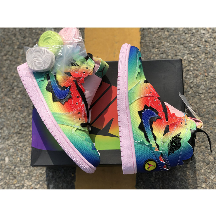 Jordan J Balvin Air 1 High OG Sneaker - DesignerGu