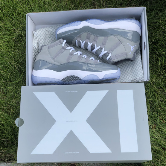 Jordan Air 11 Retro “Cool Grey” Sneakers  378037-001 - DesignerGu