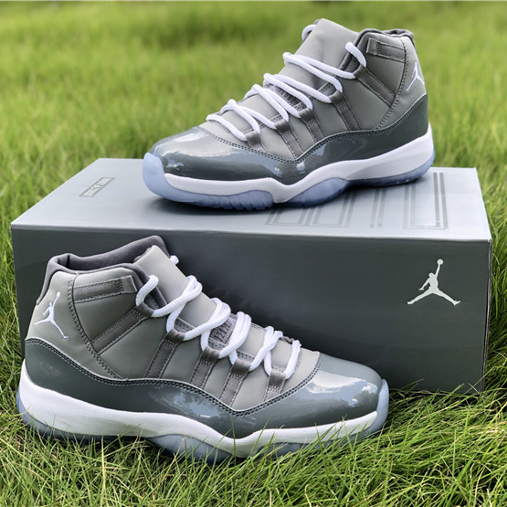 Jordan Air 11 Retro “Cool Grey” Sneakers  378037-001 - DesignerGu