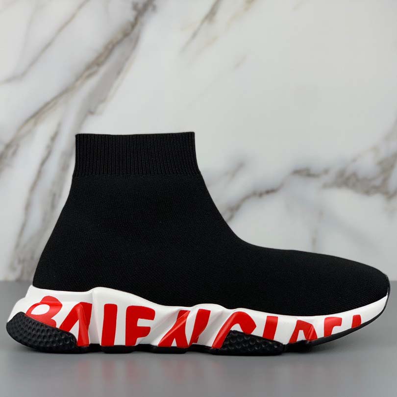 Balenciaga Speed Sneakers Black - DesignerGu