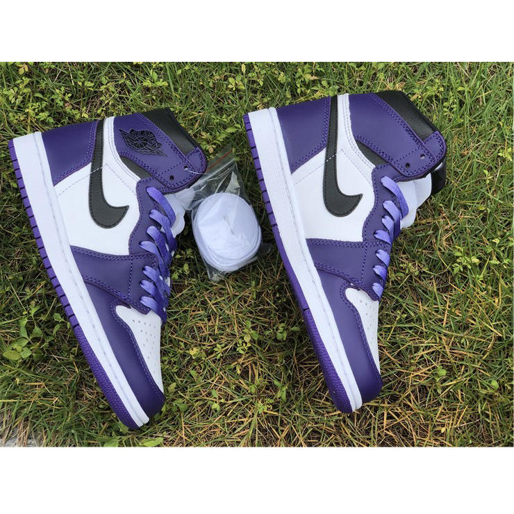 Jordan Air 1 Retro High Court Purple White - DesignerGu