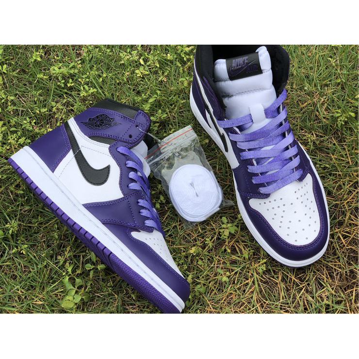 Jordan Air 1 Retro High Court Purple White - DesignerGu