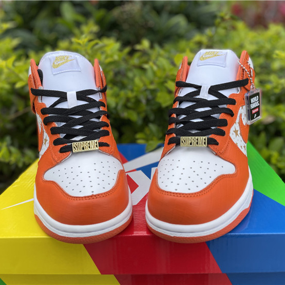 Nike Dunk High Pro SB Supreme Orange Stars - DesignerGu