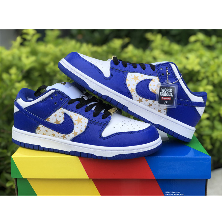 Nike SB Dunk Low "Blue Stars" DH3228-100 - DesignerGu