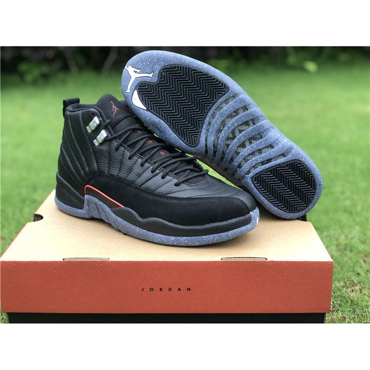 Jordan AJ12 Retro “Utility” Black/Bright Crimson White DC1062-006 - DesignerGu