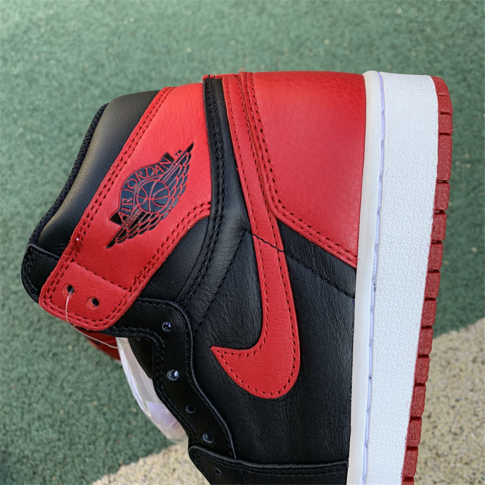 Jordan AJ 1 OG Banned Red Black Sneaker 555088-001 - DesignerGu