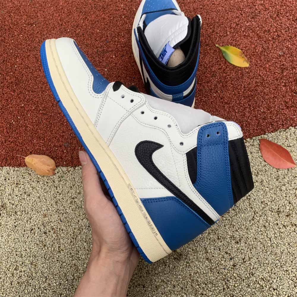 Jordan Travis Scott X Fragment X AJ1 High OG SP “Military Blue” - DesignerGu