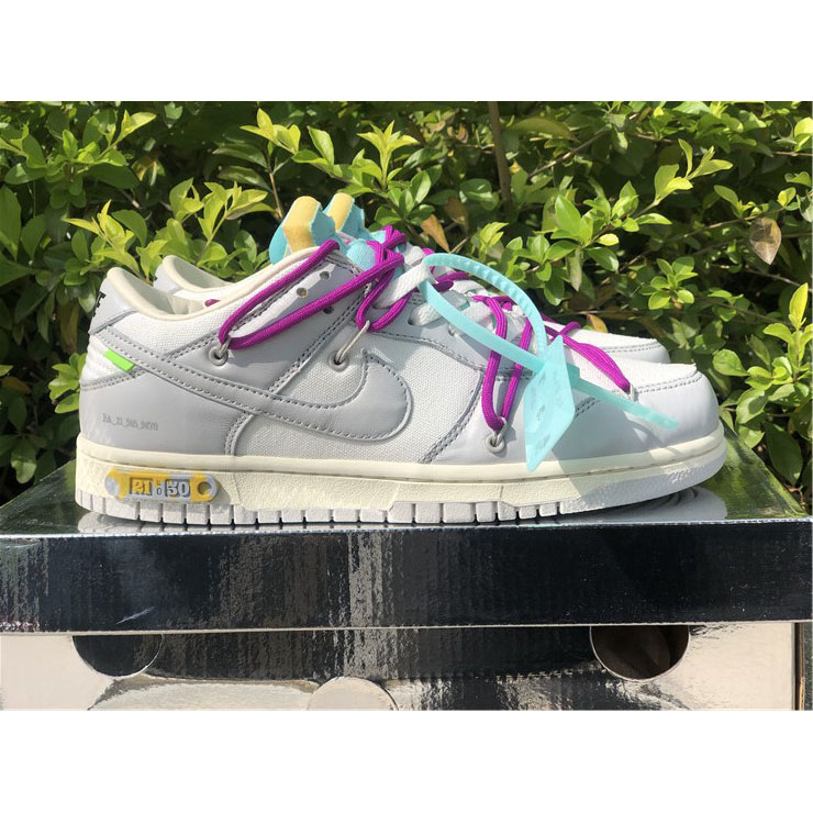 Nike Dunk Low Off-White Lot 21 Sneaker     DM1602-100 - DesignerGu