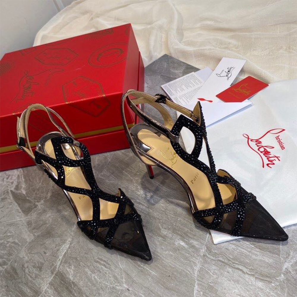 Christian Louboutin Double L Pump Strass 10CM - DesignerGu