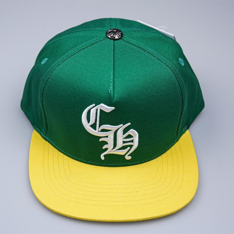 Chrome Heart Baseball Cap Green/Yellow - DesignerGu