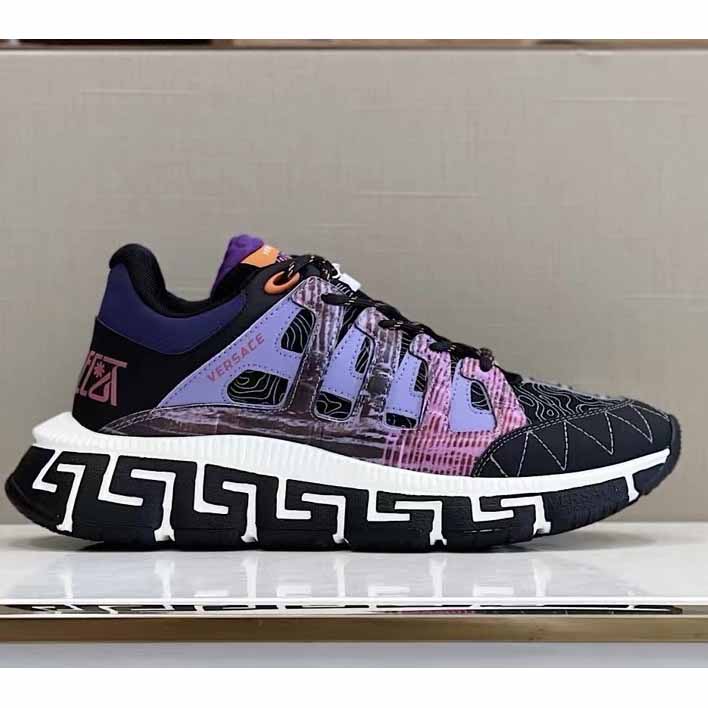 Versace Trigreca Sneakers Purple - DesignerGu