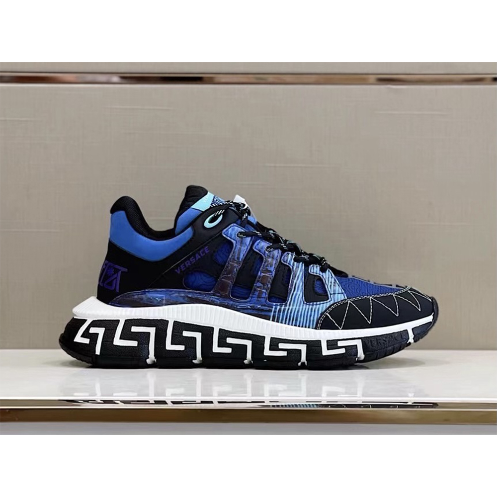 Versace Trigreca Sneakers Blue - DesignerGu