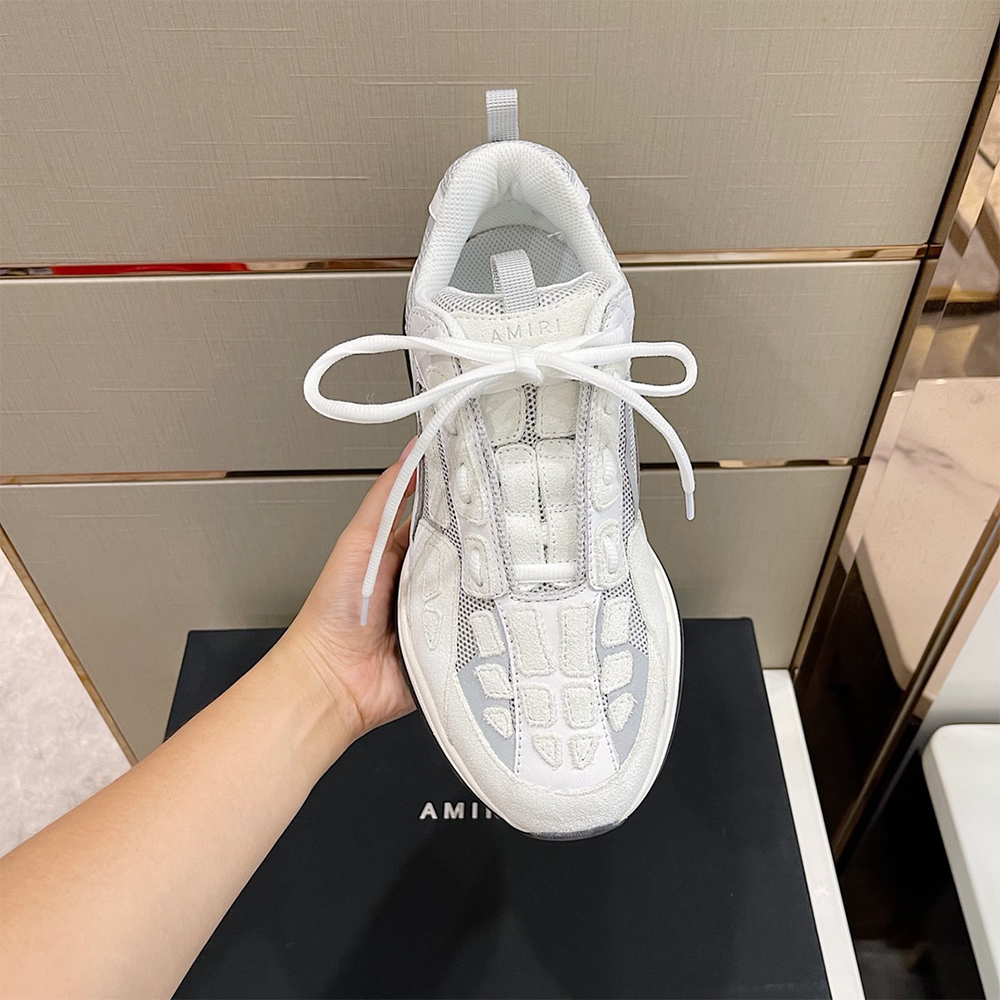 Amiri Bone Runner Sneakers White - DesignerGu