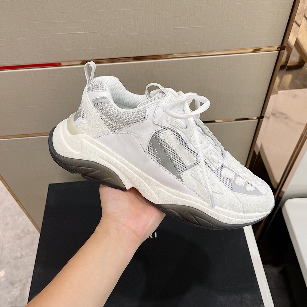 Amiri Bone Runner Sneakers White - DesignerGu