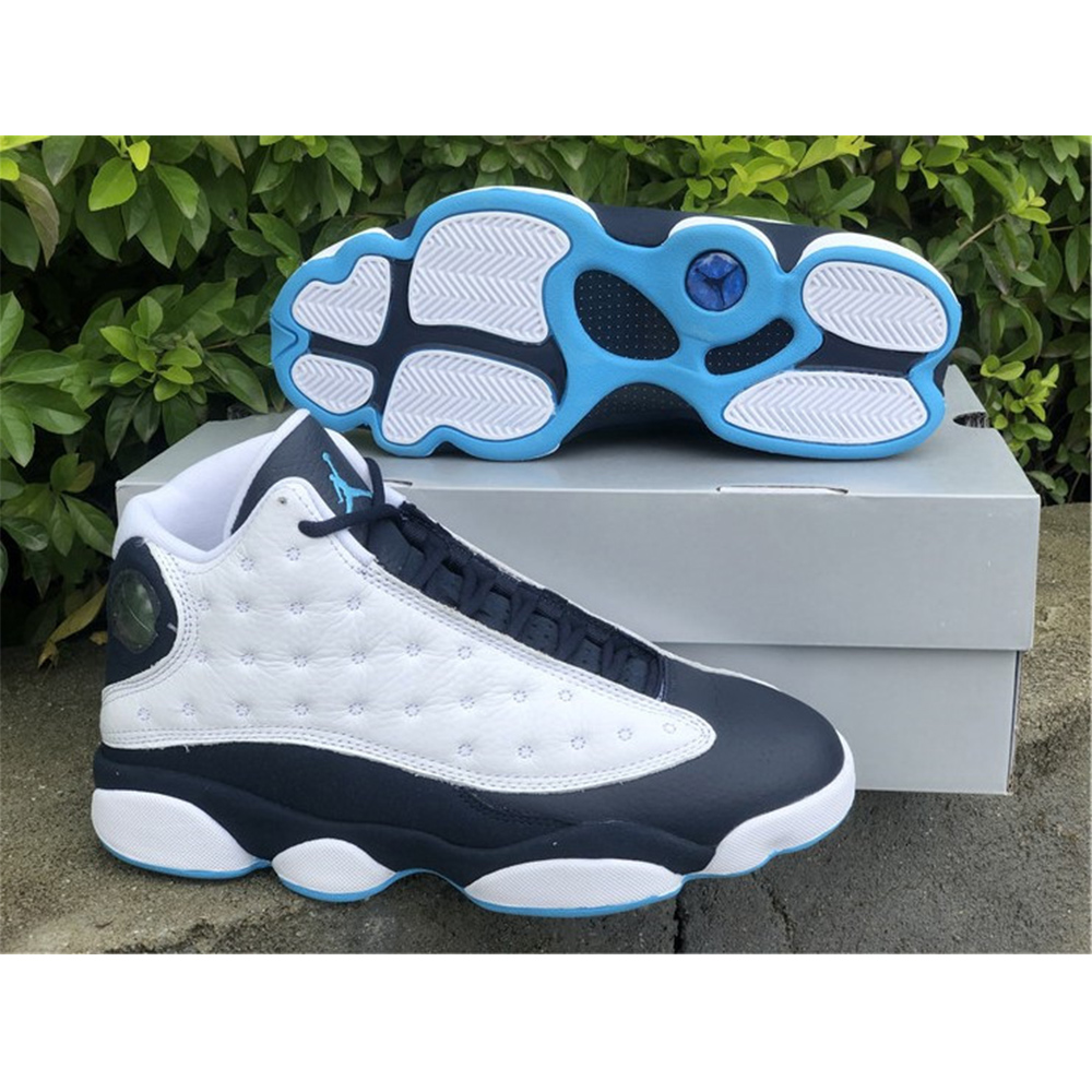 Jordan AJ 13 “Dark Powder Blue” Sneakers - DesignerGu