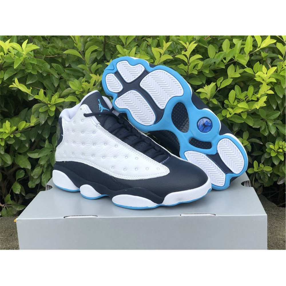 Jordan AJ 13 “Dark Powder Blue” Sneakers - DesignerGu