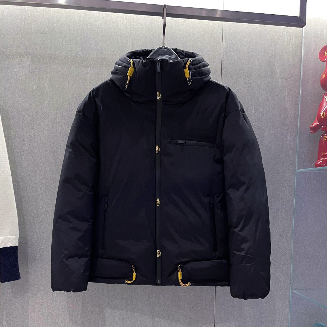 Fendi Black Tech Fabric Jacket  - DesignerGu