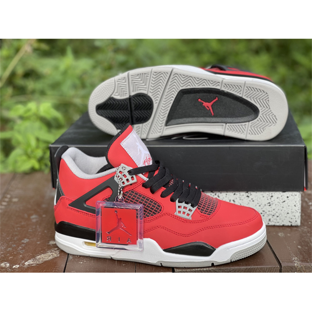 Jordan AJ4 "Red Gum" Sneakers - DesignerGu