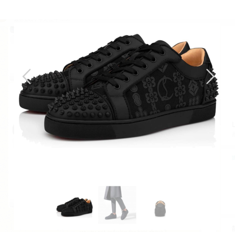 Christian Louboutin Louis Junior Spikes Orlato Sneakers - DesignerGu