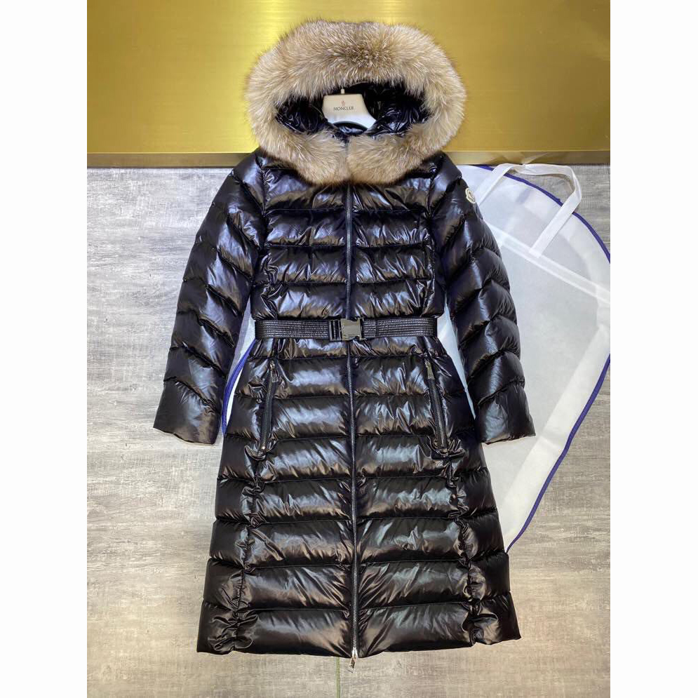 Moncler Black Down Long Jacket - DesignerGu