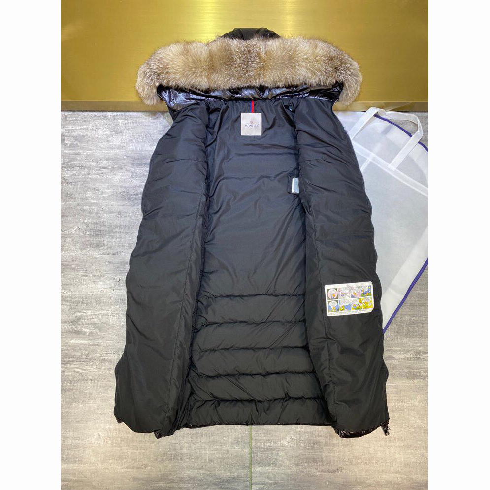 Moncler Black Down Long Jacket - DesignerGu