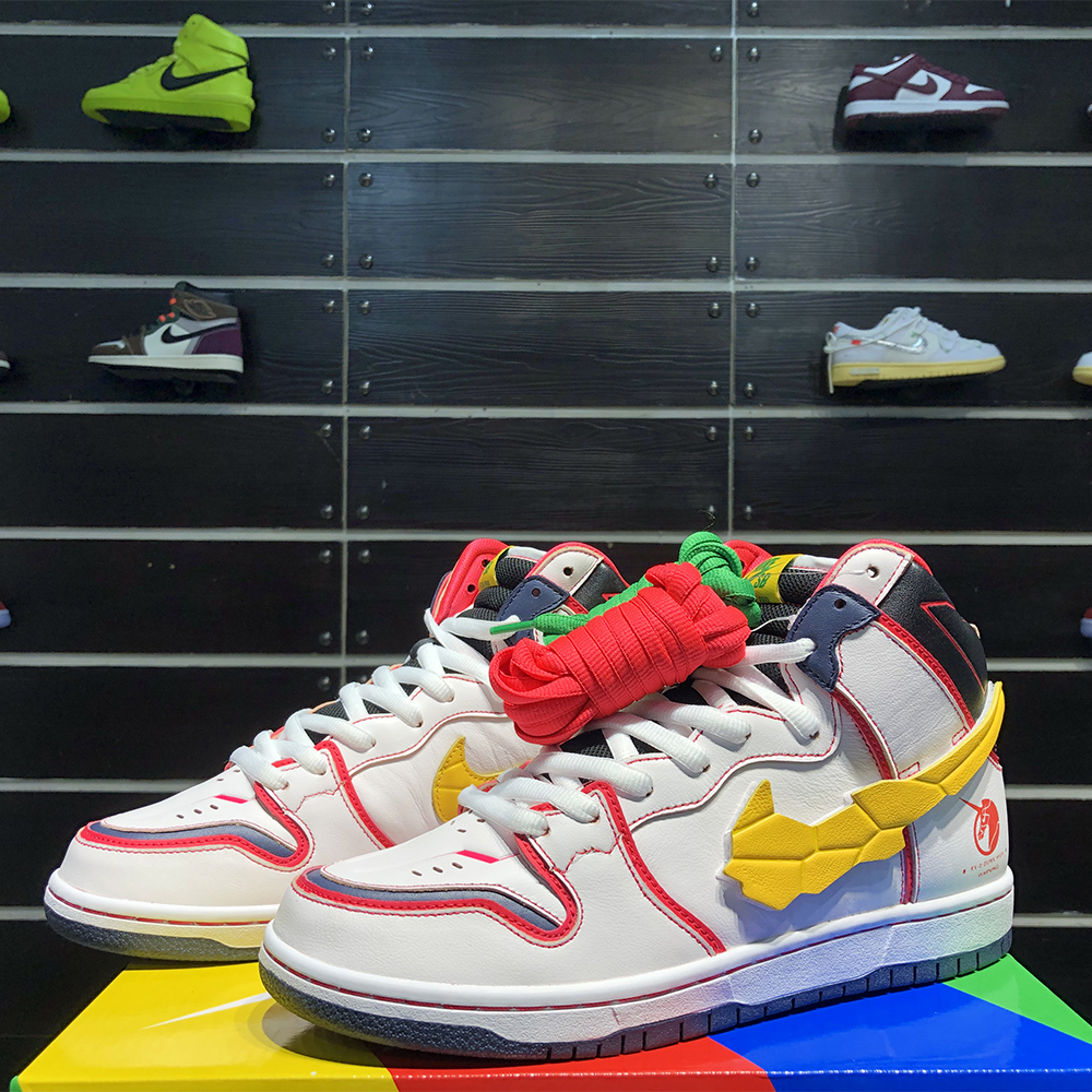 Gundam X Nike SB Dunk High Project RX-0 Unicorn - DesignerGu