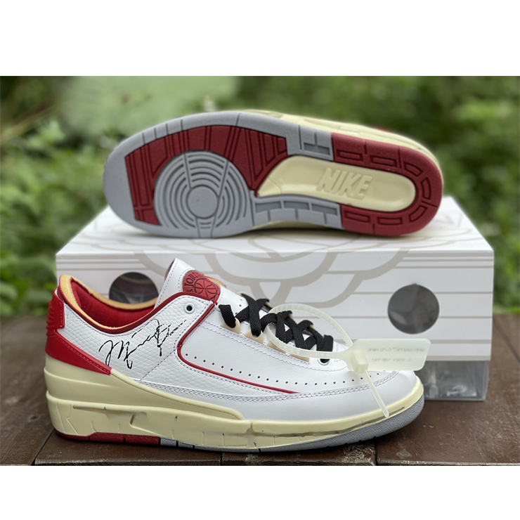 Jordan Offwhite X AJ2 Low DJ4375-106 - DesignerGu