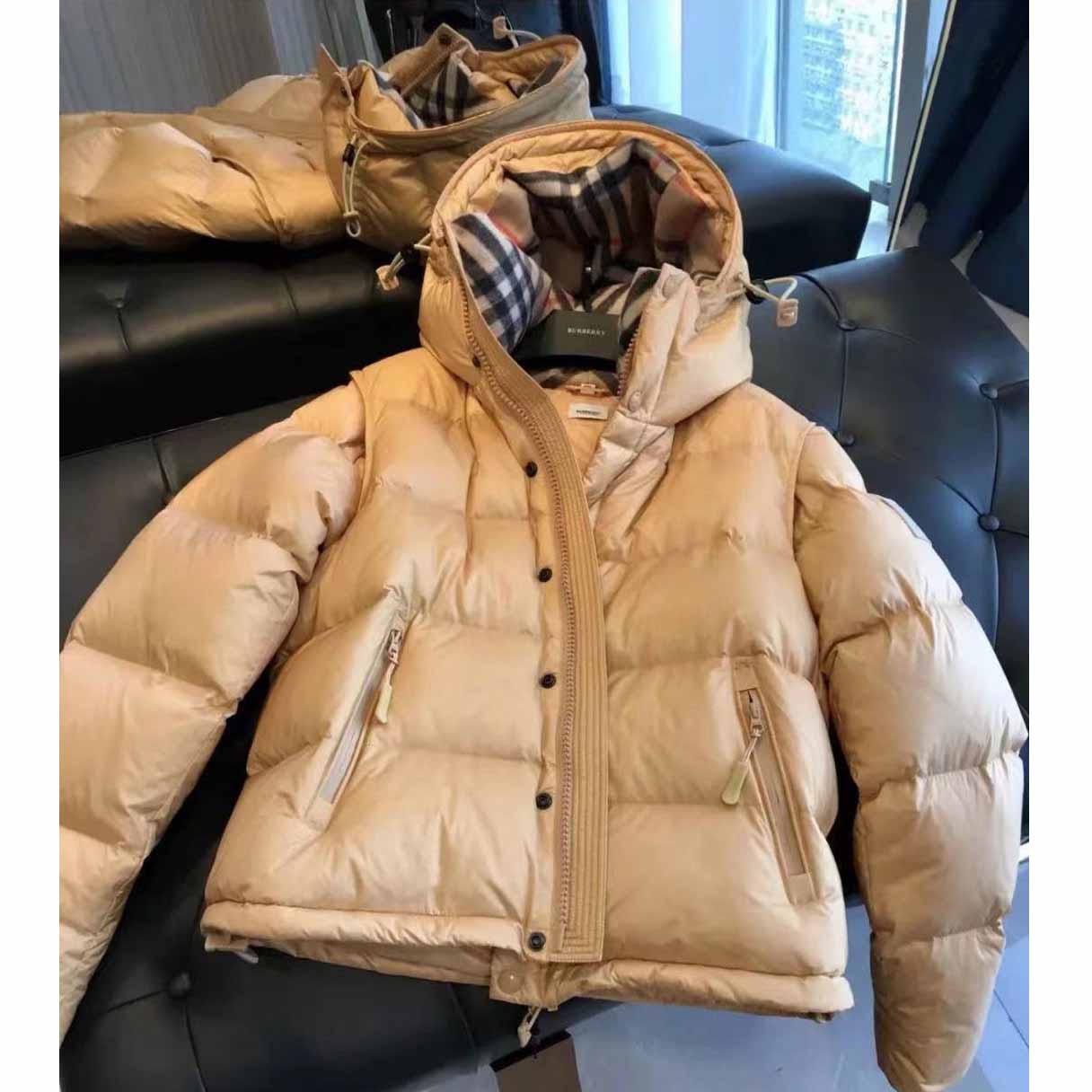 Burberry Logo Print Down Jacket - DesignerGu