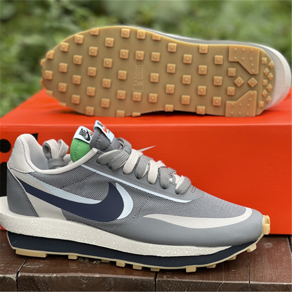 Clot X Sacai X Nike LDWaffle "Neutral Grey" Sneaker - DesignerGu