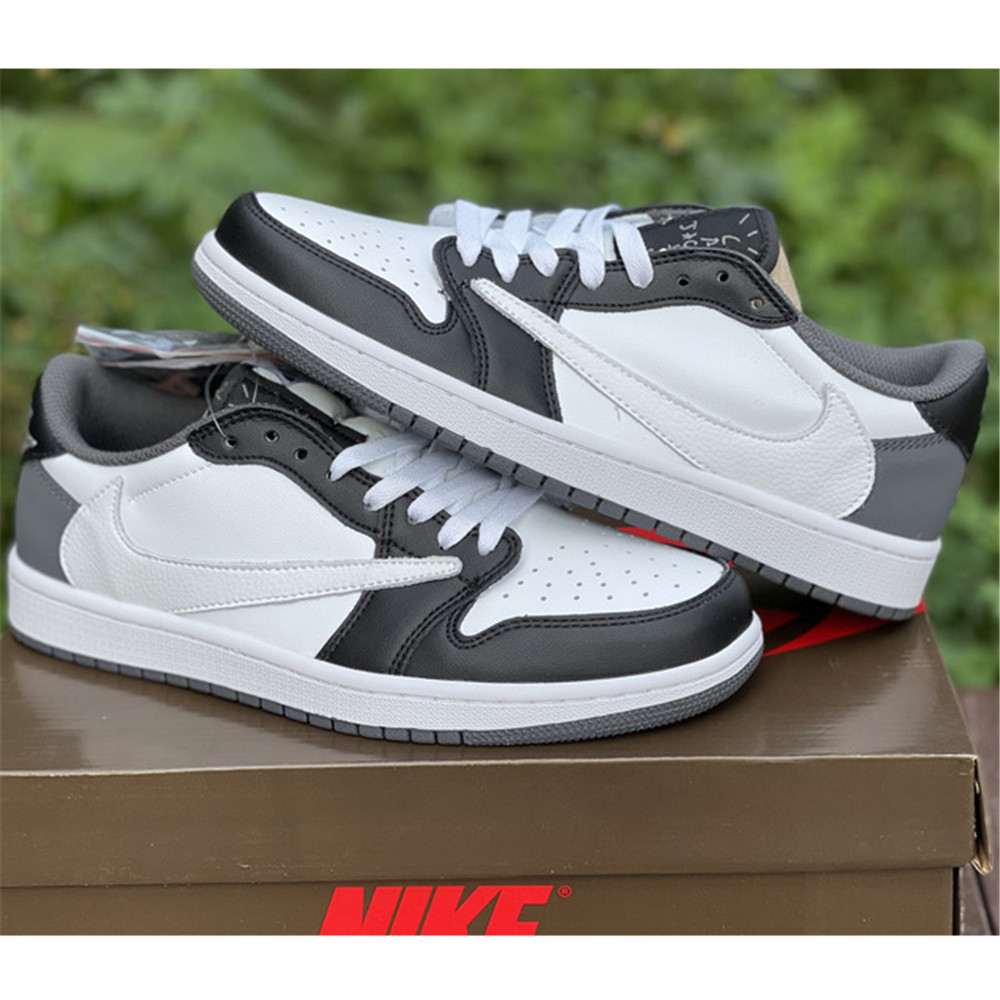 Jordan Travis Scott X AJ1 Low Sneaker In Grey/Black CQ4277 008 - DesignerGu