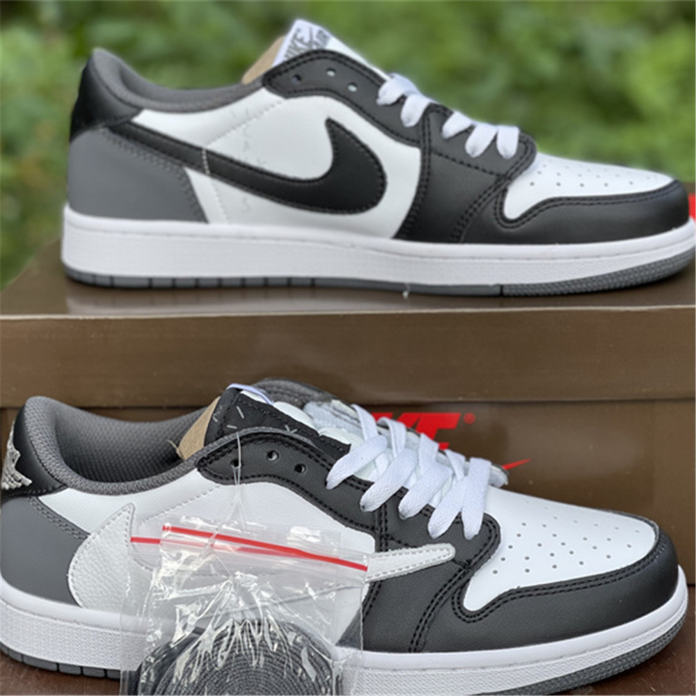 Jordan Travis Scott X AJ1 Low Sneaker In Grey/Black CQ4277 008 - DesignerGu