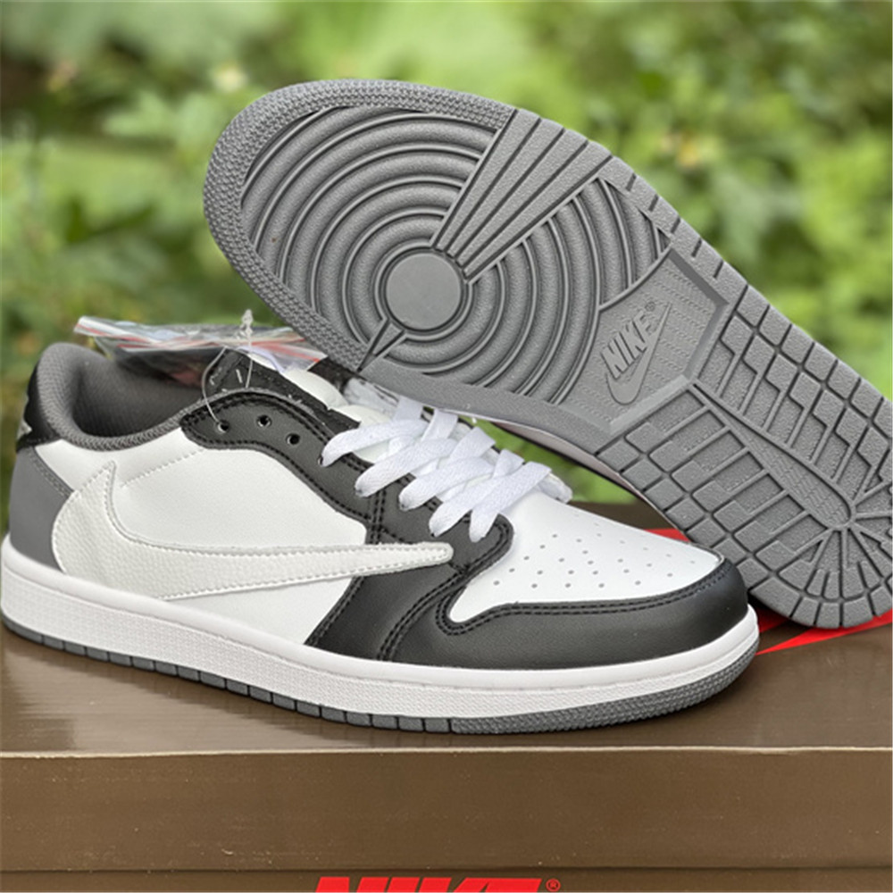 Jordan Travis Scott X AJ1 Low Sneaker In Grey/Black CQ4277 008 - DesignerGu