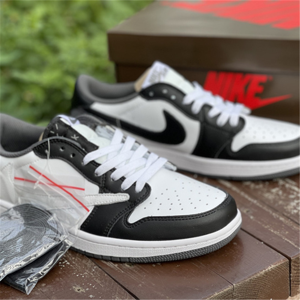 Jordan Travis Scott X AJ1 Low Sneaker In Grey/Black CQ4277 008 - DesignerGu