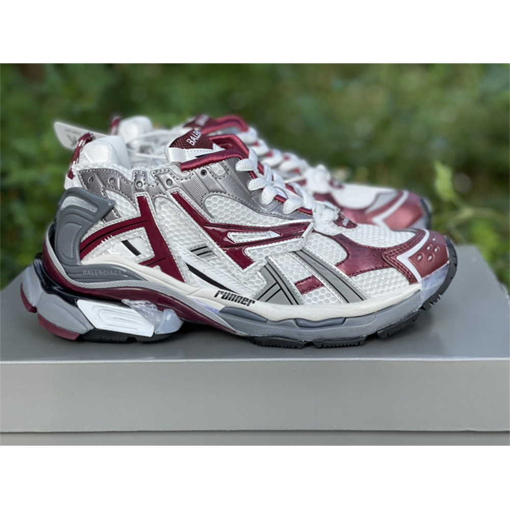 Balenciaga Runner Sneaker In Burgundy - DesignerGu