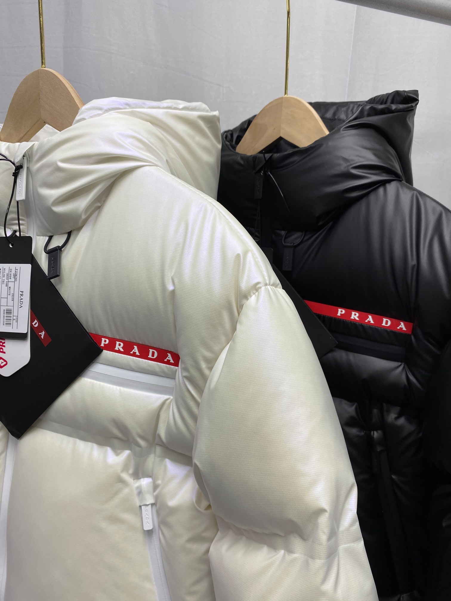 Prada Light Nylon Hooded Puffer Jacket - DesignerGu