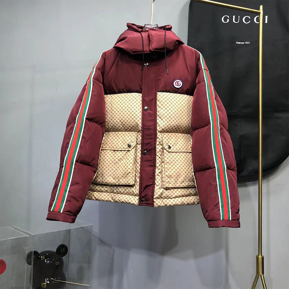 Gucci Women GG Parachute Nylon Padded Jacket - DesignerGu