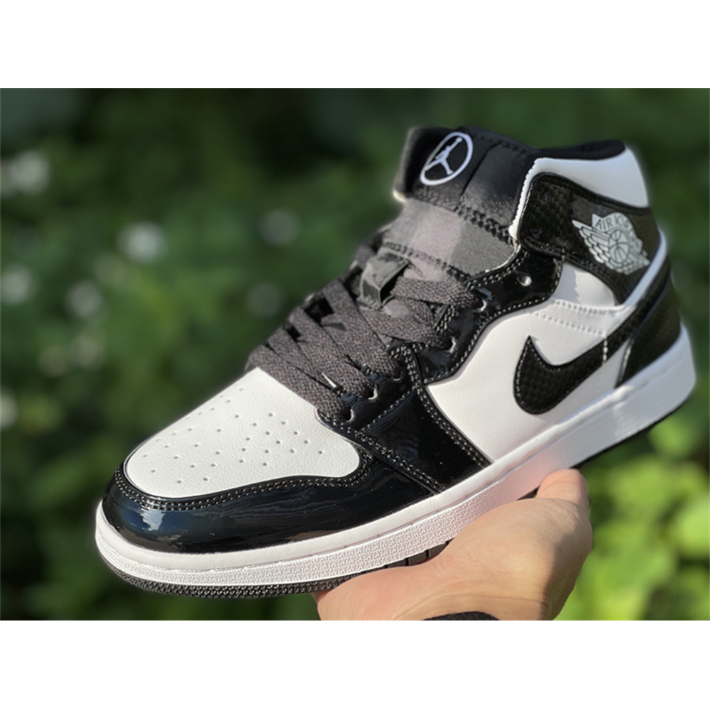 Jordan AJ 1 Mid Oreo Sneakers - DesignerGu