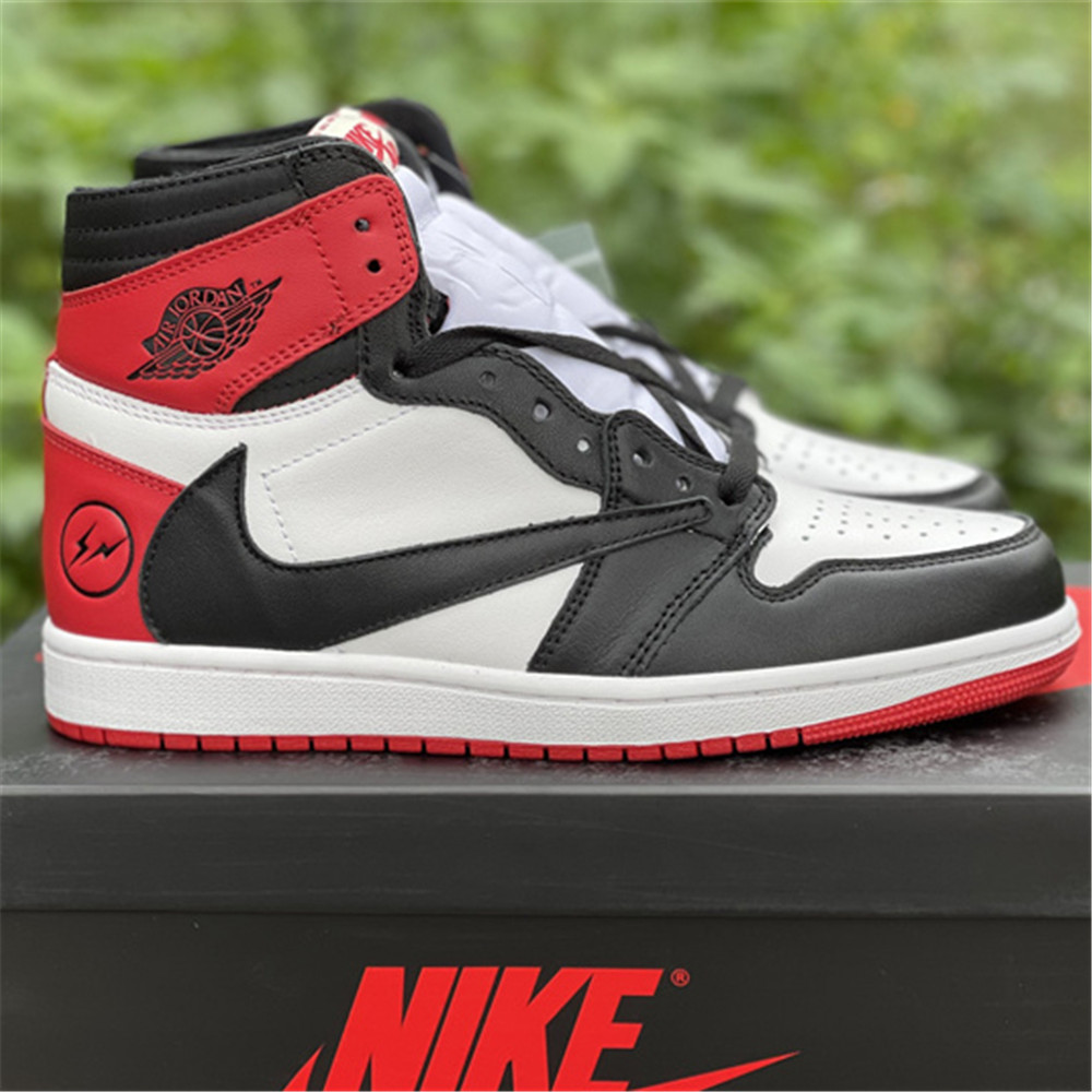 Jordan AJ1 Sneaker In Red&Black DH3227  - DesignerGu