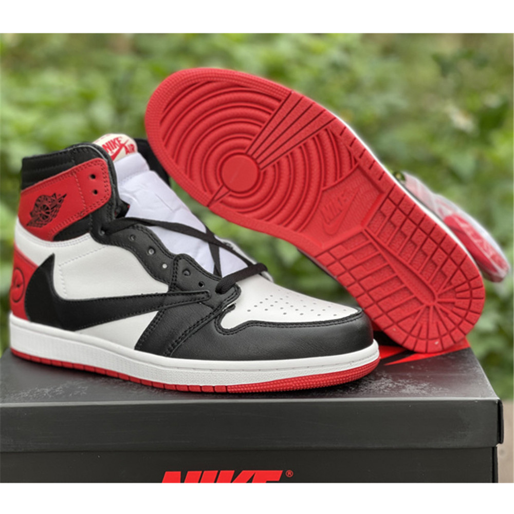 Jordan AJ1 Sneaker In Red&Black DH3227  - DesignerGu