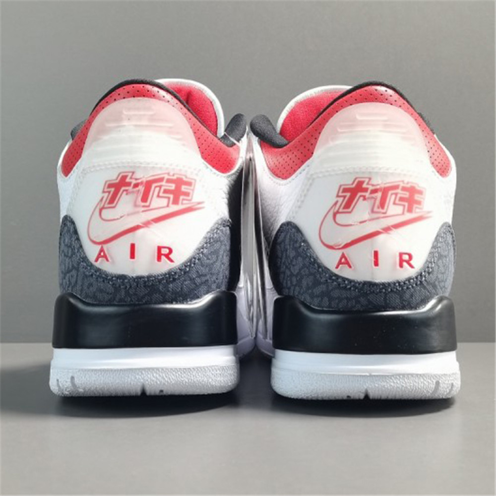 Jordan AJ3 SE-T JP Denim Fire Red Sneaker - DesignerGu