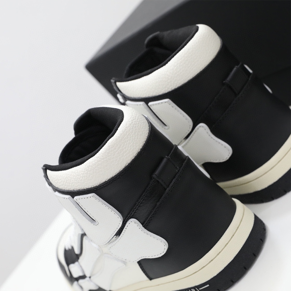 Amiri Skel-Top Hi Sneaker White/Black - DesignerGu