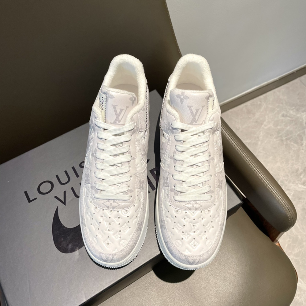 Louis Vuitton X Nike Air Force 1 Sneaker In Beige - DesignerGu